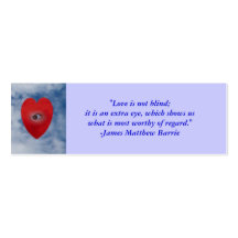 The Eye of The Heart, Mini Bookmarks Business Card Templates
