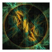 The Eye of the Jungle Abstract Art Announcements