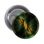 The Eye of the Jungle Abstract Art Button (round)