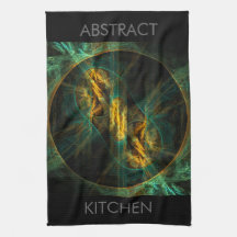 The Eye of the Jungle Abstract Art Kitchen Towel