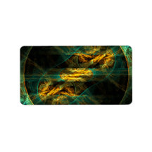 The Eye of the Jungle Abstract Art Personalized Address Labels