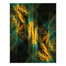 The Eye of the Jungle Abstract Art Letterhead