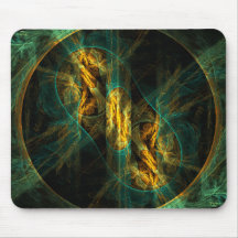 The Eye of the Jungle Abstract Art Mousepad