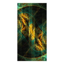 The Eye of the Jungle Abstract Art Photo Card