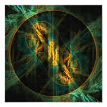 The Eye of the Jungle Abstract Art Photo Print
