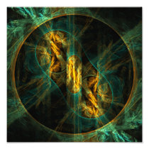 The Eye of the Jungle Abstract Art Photo Print