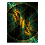 The Eye of the Jungle Abstract Art Postcard