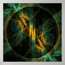 The Eye of the Jungle Abstract Art Print