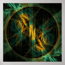 The Eye of the Jungle Abstract Art Print