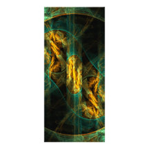 The Eye of the Jungle Abstract Art Rack Card