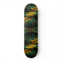 The Eye of the Jungle Abstract Art Skateboard