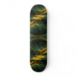 The Eye of the Jungle Abstract Art Skateboard