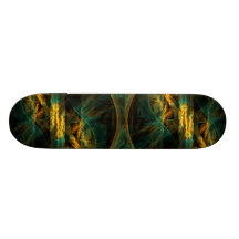 The Eye of the Jungle Abstract Art Skateboard