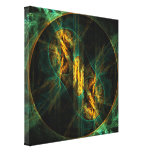 The Eye of the Jungle Abstract Art Wrapped Canvas Stretched Canvas Print