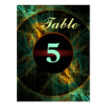The Eye of the Jungle Table Number Postcard