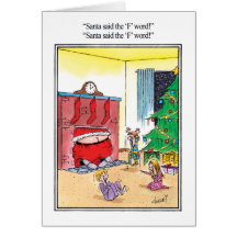 The F Word Humour Greeting Card