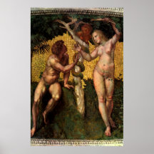 The Fall - Adam and Eve by Raphael or Raffaello Posters