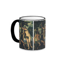 The Fall of Man; Adam and Eve by Titian Mug