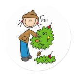 The Fallen Leaves Of Autumn Bag stickers