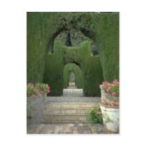 The famed gardens of the Alhambra, Granada, Spain Postcards