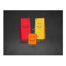 The Family of Colours (3) Postcards