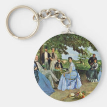 The Family Reunion, By Bazille Frédéric Key Chain