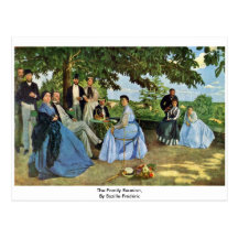 The Family Reunion, By Bazille Frédéric Post Cards