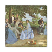 The Family Reunion, Frederick Bazille Refrigerator Magnets