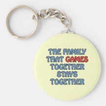 The Family That Games Together Key Chain