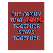 The Family That Games Together Postcards