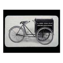 The Famous James Vintage Delivery Bicycle Post Cards