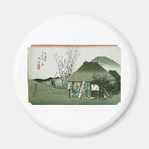 The Famous Teahouse at Mariko, Japan Refrigerator Magnets