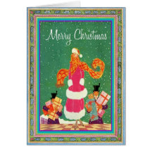 The Fashionable Mrs. Claus Cards