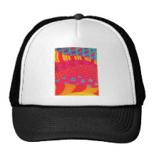 THE FASHIONISTA - Bright Vibrant Abstract Waves Trucker Hat