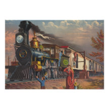 The Fast Mail Postal Service Train From 1875 Announcements