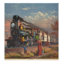 The Fast Mail Postal Service Train From 1875 Art Photo