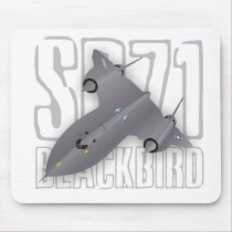 The fastest supersonic spy plane: SR-71 Blackbird Mouse Pads