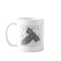 The fastest supersonic spy plane: SR-71 Blackbird Coffee Mug