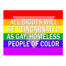 The Fate of Bigots postcard