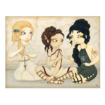 The Fates- Greek mythology Post Card