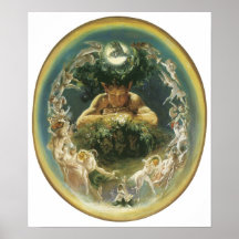 The Faun and the Fairies, before 1834 Poster