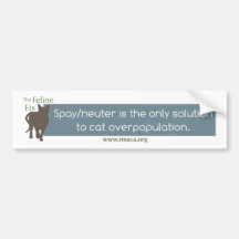 The Feline Fix Bumper Sticker w/ Tag line