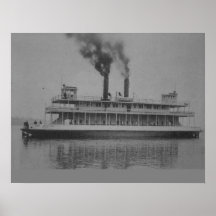 The Ferry Washington Seattle WA 1909 Poster