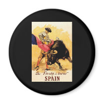 The Fiesta De Toros In Spain Refrigerator Magnets