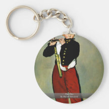 The Fifer By Manet Edouard Keychains