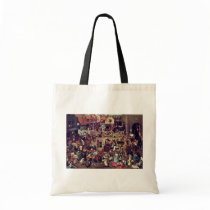The Fight Between Carnival And Lent,  By Bruegel Tote Bag