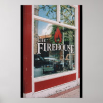The Firehouse Bar in Downtown Athens, GA. Posters