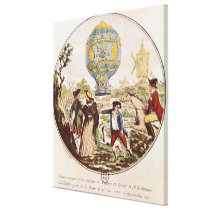 The First Aerial Voyage by Monsieur Francois Gallery Wrapped Canvas