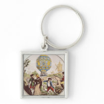 The First Aerial Voyage by Monsieur Francois Keychains