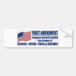 The First Amendment Bumper Stickers